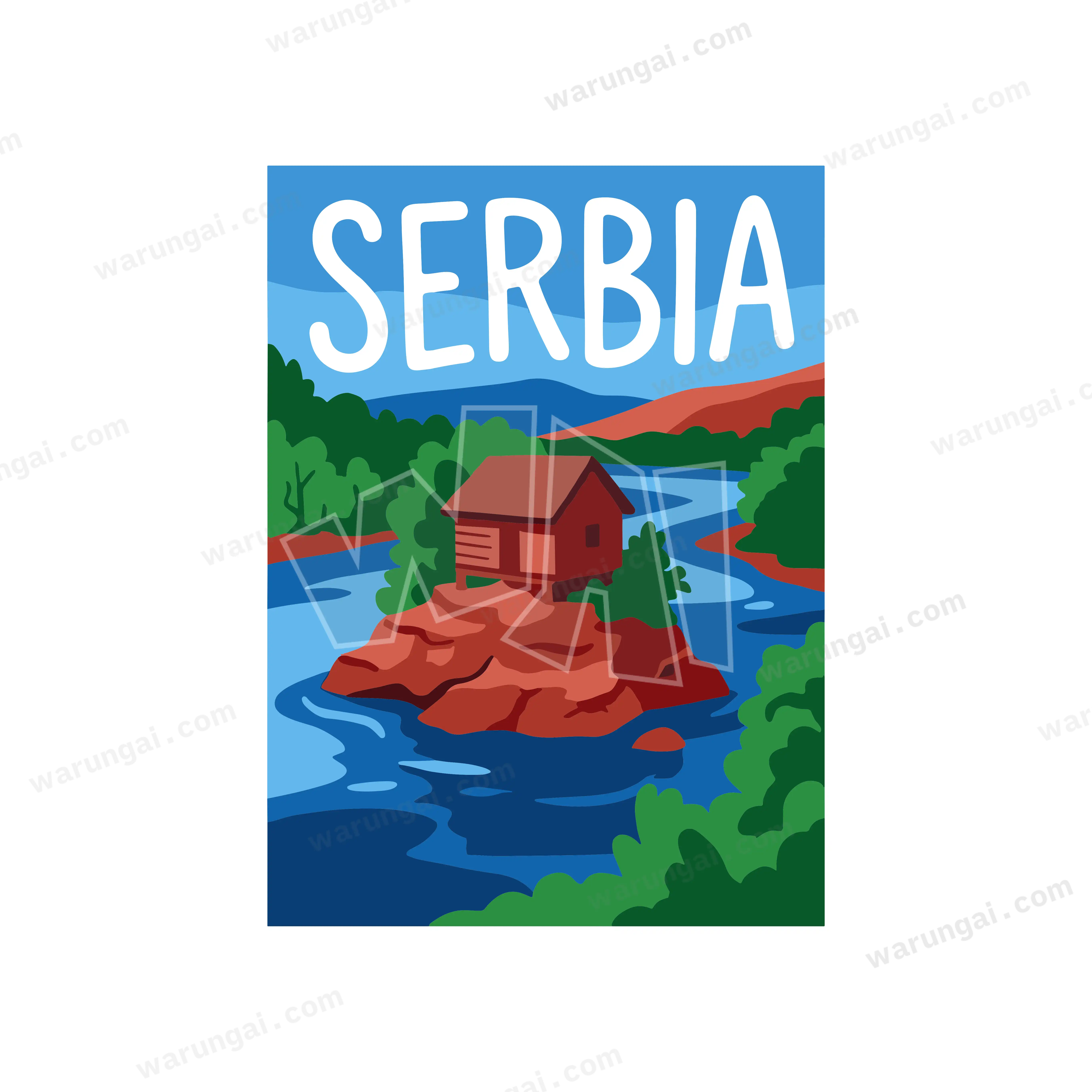 Drina river house