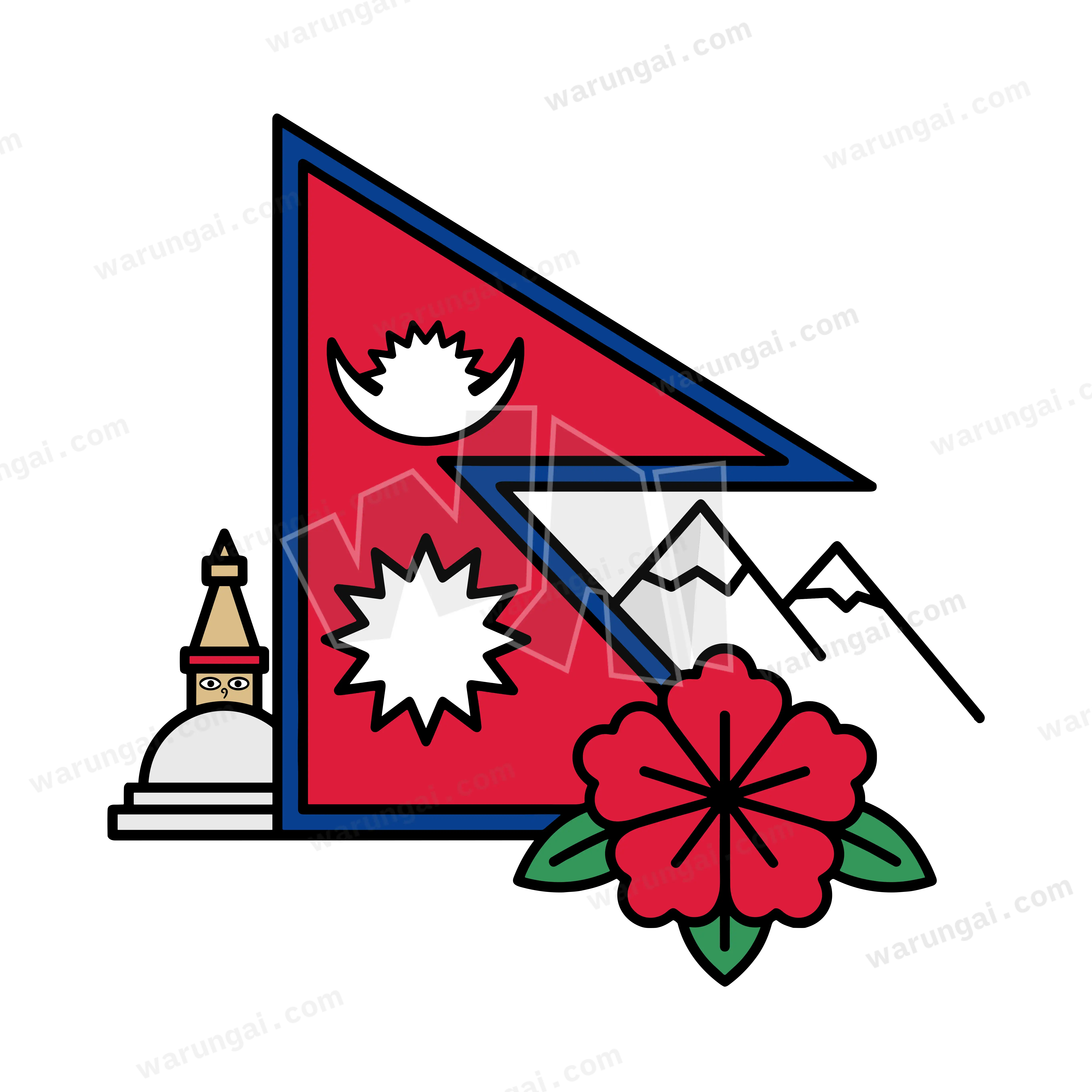 Flag of Nepal