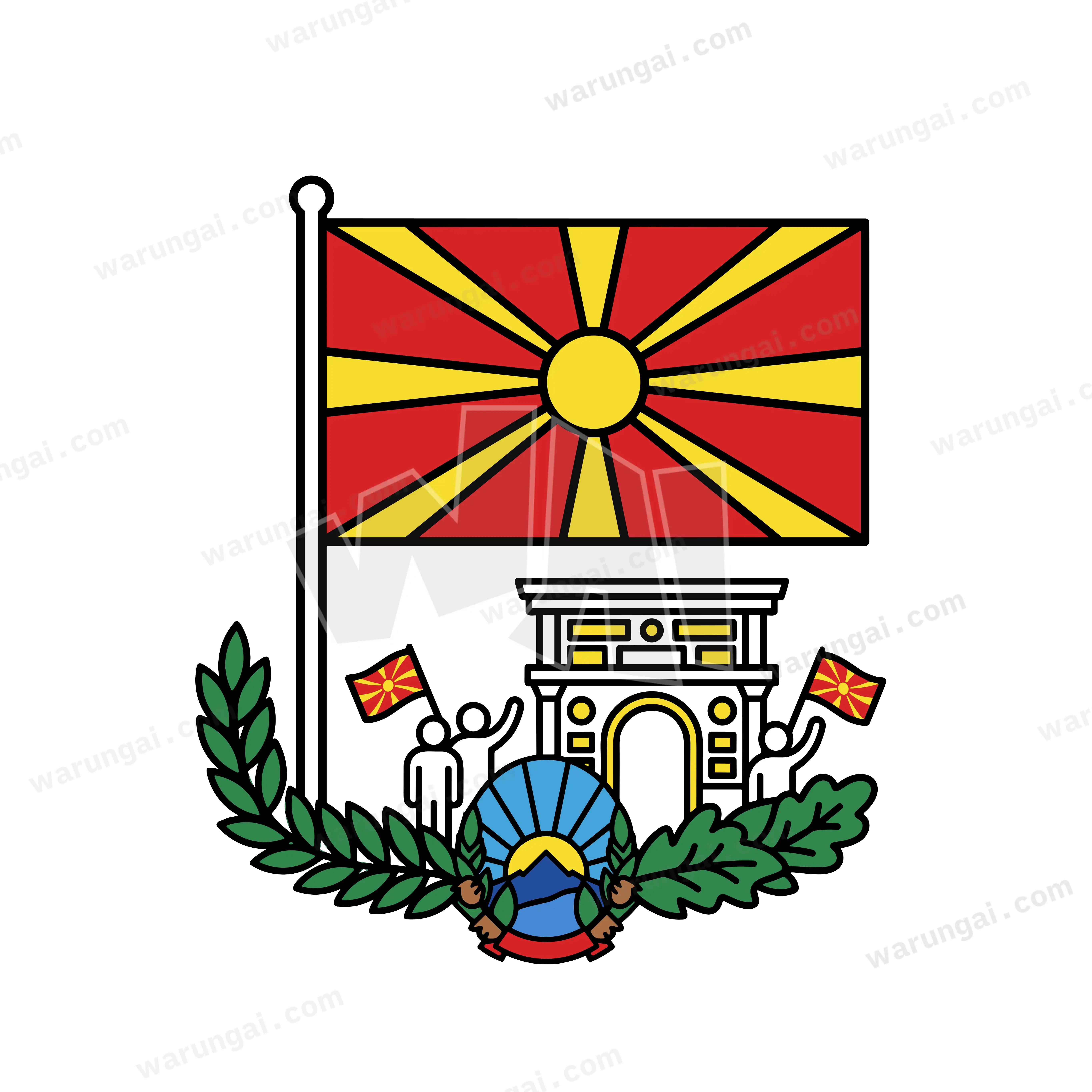 Flag of North Macedonia
